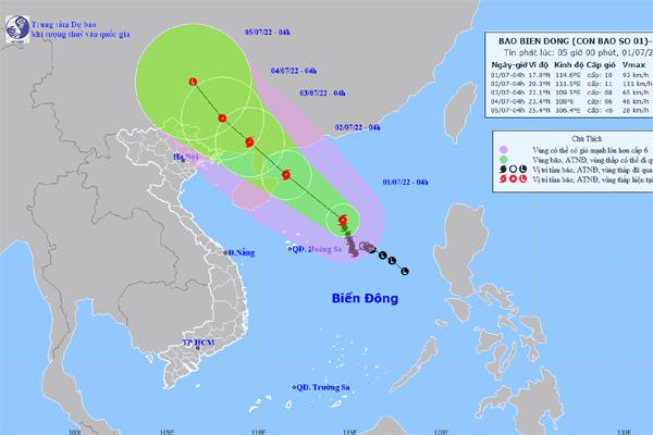 Tin mới nhất về cơn bão số 1 trên Biển Đông-1