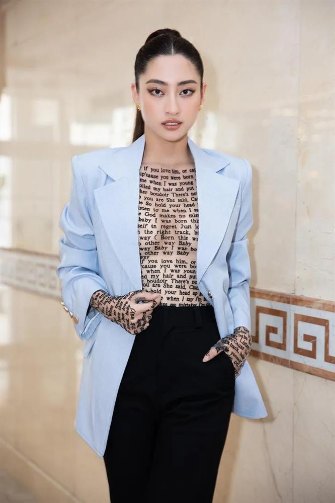 Hoa hậu Lương Thùy Linh xăm trổ đầy mình đi làm giám khảo-1