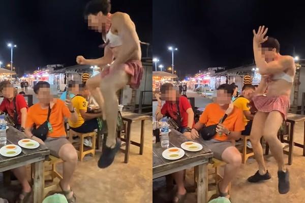 Cửa hàng để các cô gái mặc hở hang ngâm mình trong bể cá-13