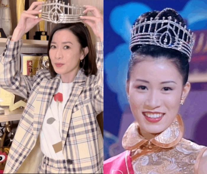 Xa Thi Mạn khoe vương miện Á hậu từ 25 năm trước-1