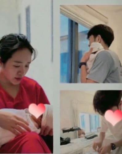 Lộ ảnh bố bỉm Lương Xuân Trường chăm con mới sinh siêu khéo-2