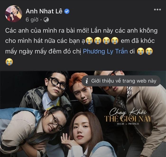 Miu Lê khóc mấy ngày mấy đêm vì Phương Ly hát chung với Da LAB-3