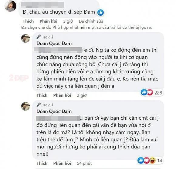 Doãn Quốc Đam gay gắt khi bị khịa bằng ồn ào 2 đồng nghiệp-2
