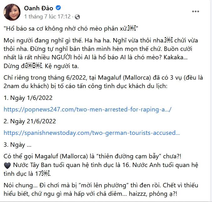 Kim Oanh gây tranh cãi khi bàn luận ồn ào 2 nghệ sĩ hiếp dâm-3