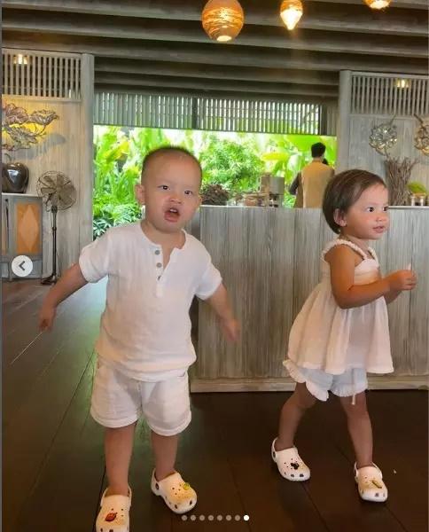 Cặp song sinh của Hồ Ngọc Hà về Thụy Điển, Subeo đi cùng-5