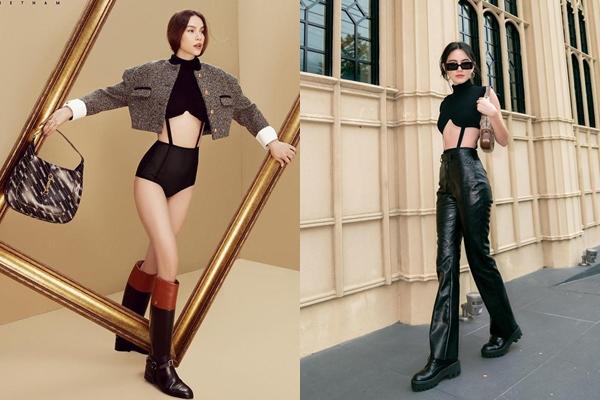 Mặc giống hệt Hà Hồ, Mai Davika để lộ body da bọc xương-6