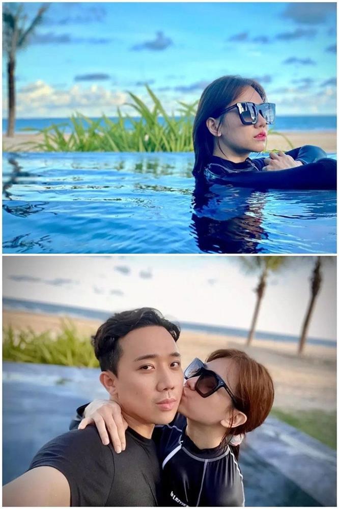 Bị chồng soi mặc hở, Hari Won diện bikini cũng che kín mít-5