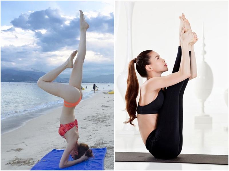 Nếu đã nhắc đến các sao nữ tập yoga điêu luyện của Vbiz thì không thể không nhắc tới Hồ Ngọc Hà.