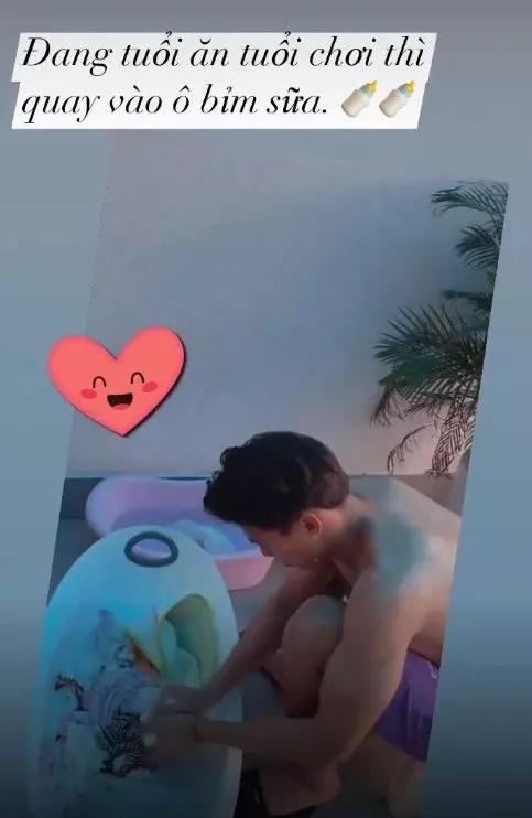 Không nhận ra Quế Ngọc Hải đầu bù tóc rối ở nhà chăm con-8