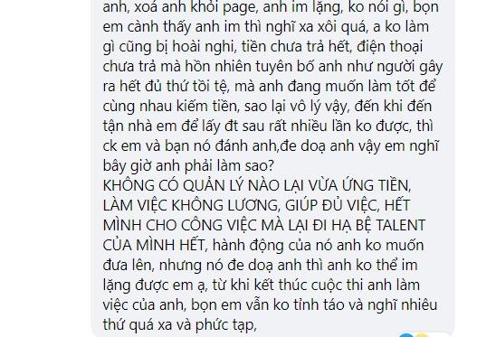 Nam chính Bước Nhảy Xì Tin bị quản lý tố hành hung, chiếm tài sản-7