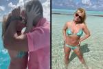 Vợ chồng Britney Spears nghỉ trăng mật ở đảo nhiệt đới