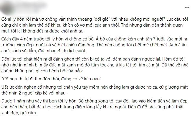 Ly hôn 3 năm, trưa nào chồng cũ cũng đến rủ vợ đi nhà nghỉ-1