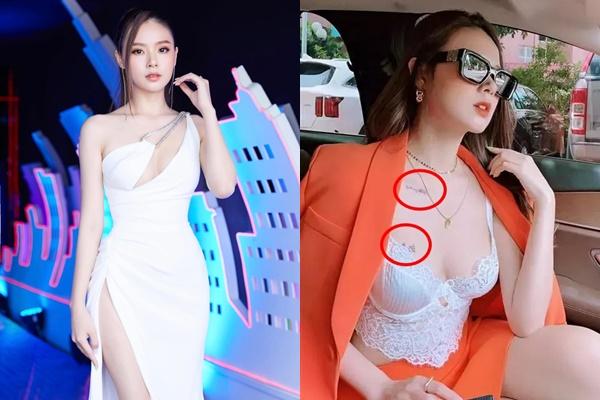 Midu mặc váy hở hang, lộ rõ cả chân ngực-8