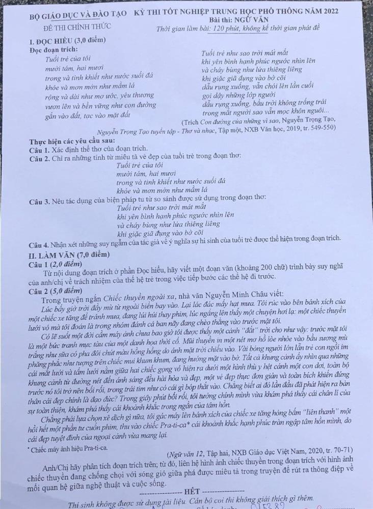 Đen Vâu lại đoán trúng phóc đề thi môn Văn tốt nghiệp THPT 2022-8