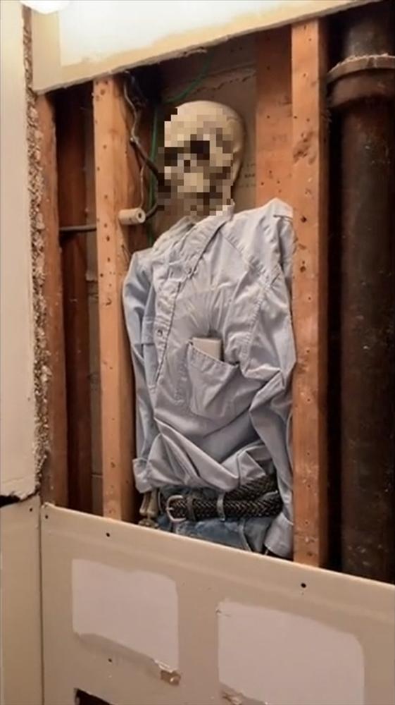 Sửa nhà, gia đình hoảng hồn phát hiện thứ nằm sau gương phòng tắm-2