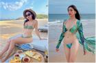 Hoa hậu Lương Thùy Linh mặc bikini ngày càng kiệm vải