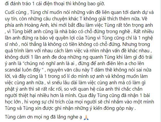 Tùng Min tung bằng chứng, khẳng định không hành hung quản lý-10