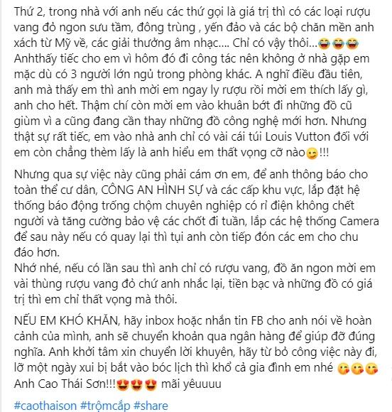 Cao Thái Sơn công khai clip kẻ trộm hoành hành biệt thự-5