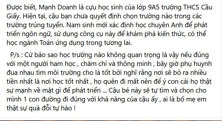 Thu Phượng bị nhắc nhở khi nói thủ khoa ở Hà Nội học trường làng-3