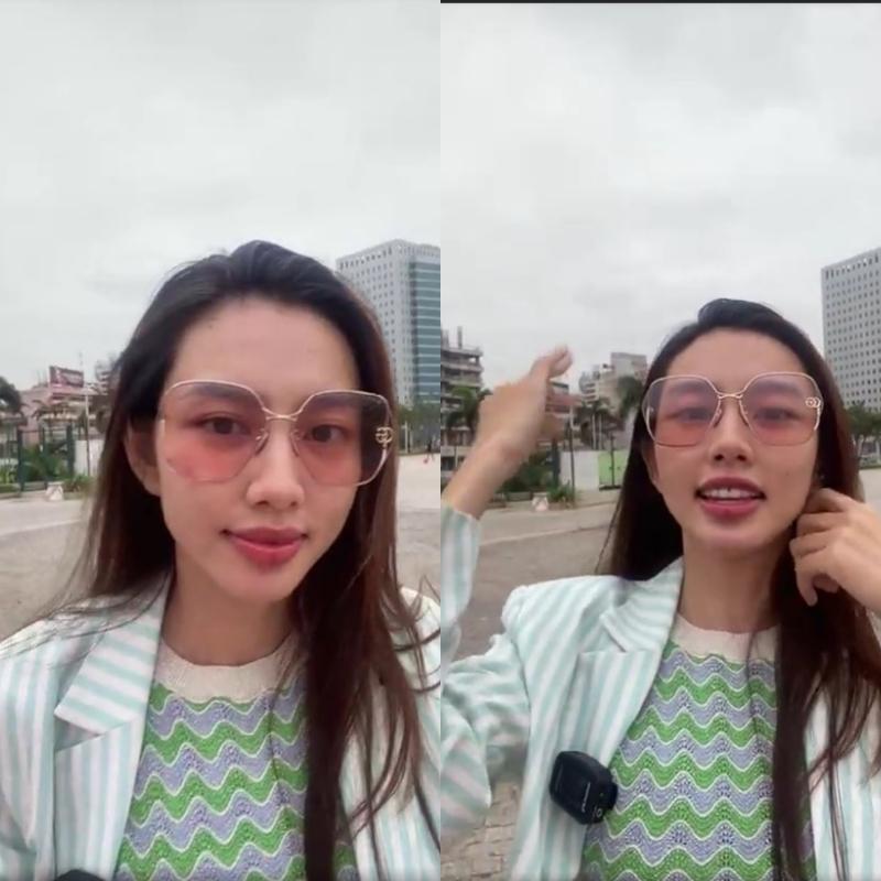 Thùy Tiên trưng mặt mụn, đi dép tổ ong 20.000 dạo phố Angola-1