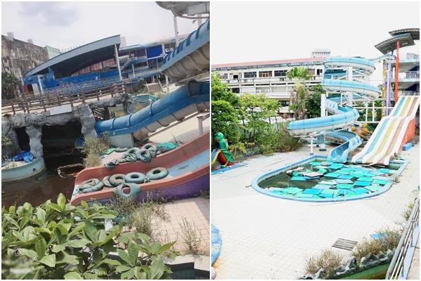 Sập cổng chào Công viên Đầm Sen, khách bỏ chạy tán loạn-3