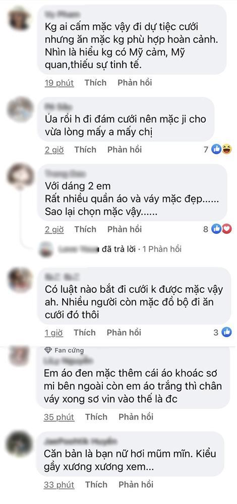 Ngán ngẩm cô gái diện áo 2 dây, quần ngắn cũn đi đám cưới-3