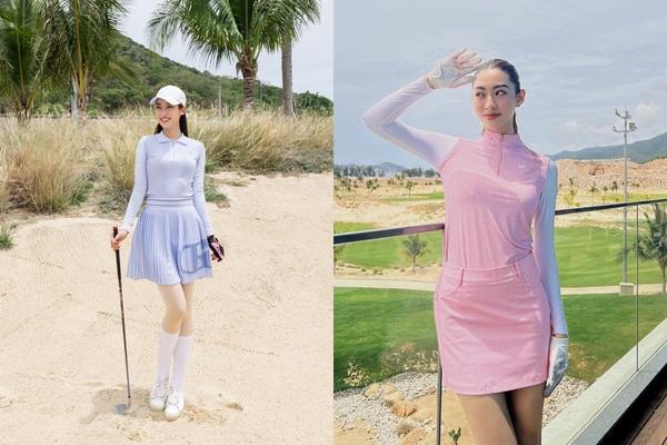 Cao 1m78, Lương Thùy Linh chặt đẹp Đỗ Mỹ Linh trên sân golf-7