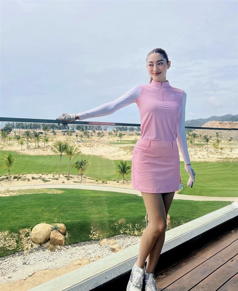 Cao 1m78, Lương Thùy Linh chặt đẹp Đỗ Mỹ Linh trên sân golf-8