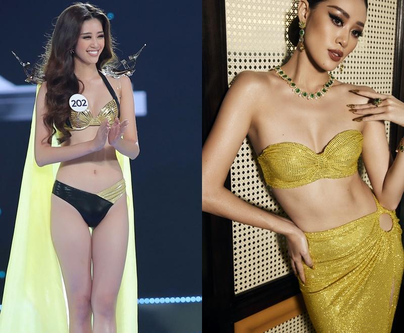 Khánh Vân mặc cắt xẻ, body ra sao so với lúc thi hoa hậu?-3