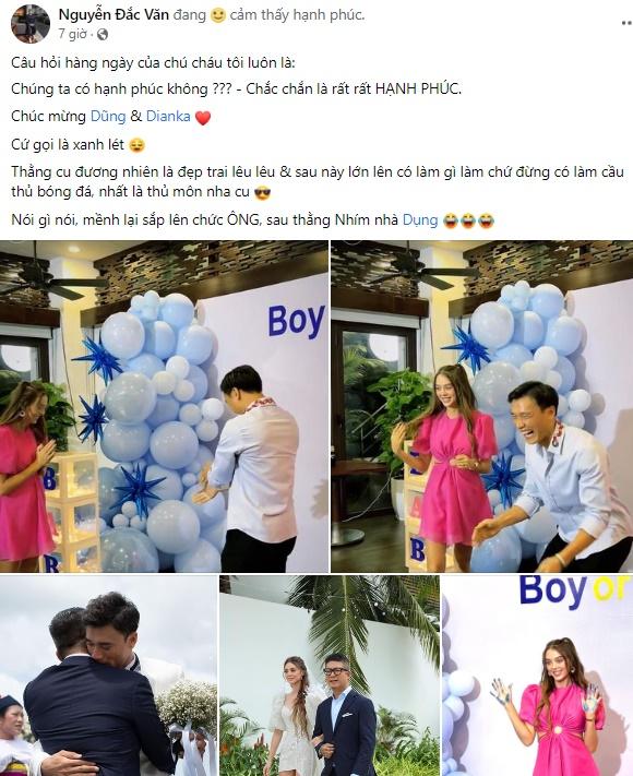 Bùi Tiến Dũng và vợ Tây tổ chức tiệc, lộ giới tính con đầu lòng-1