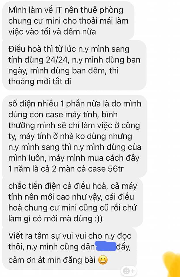 Để người yêu ở nhờ, chàng trai mất nửa tháng lương tiền điều hòa-6