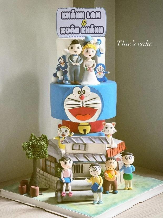 Đám cưới đặc biệt cặp đôi fan cuồng truyện tranh Doraemon-4