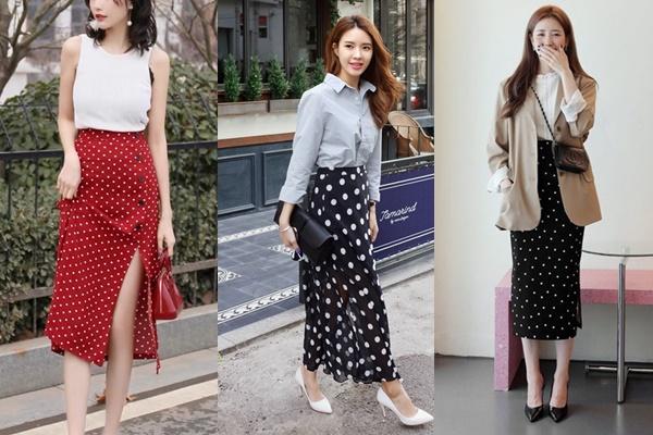 Kết hợp linh hoạt để có vẻ đẹp cổ điển với họa tiết chấm bi-5