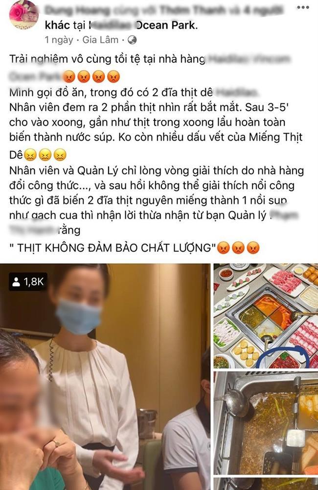 Lẩu H. bị khách bóc phốt: 2 đĩa thịt tan thành súp chỉ trong vài phút-1