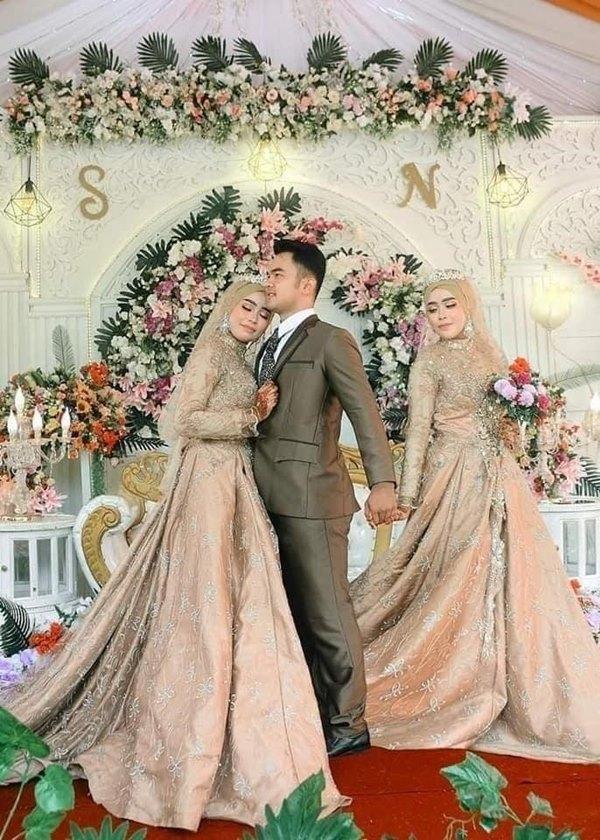 Xôn xao 2 chị em sinh đôi đám cưới chung ngày, chung luôn cả chú rể-1