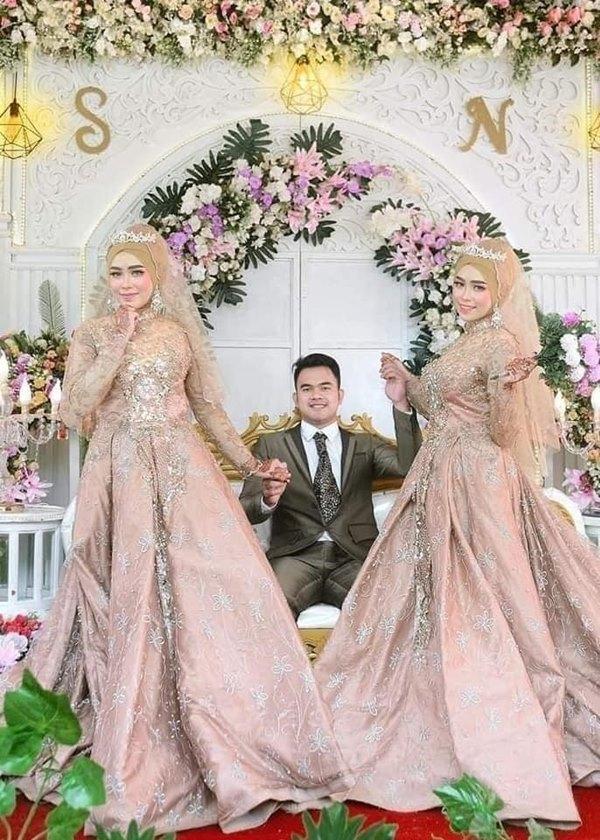 Xôn xao 2 chị em sinh đôi đám cưới chung ngày, chung luôn cả chú rể-2