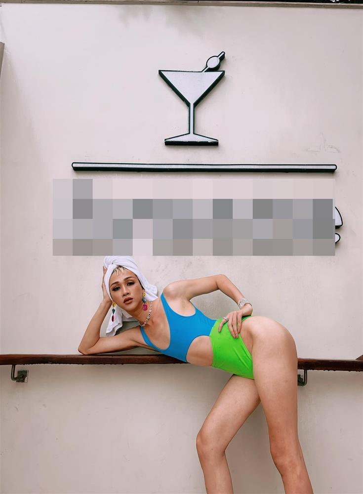 Hải Triều diện áo tắm sexy sắp vượt mặt BB Trần-1