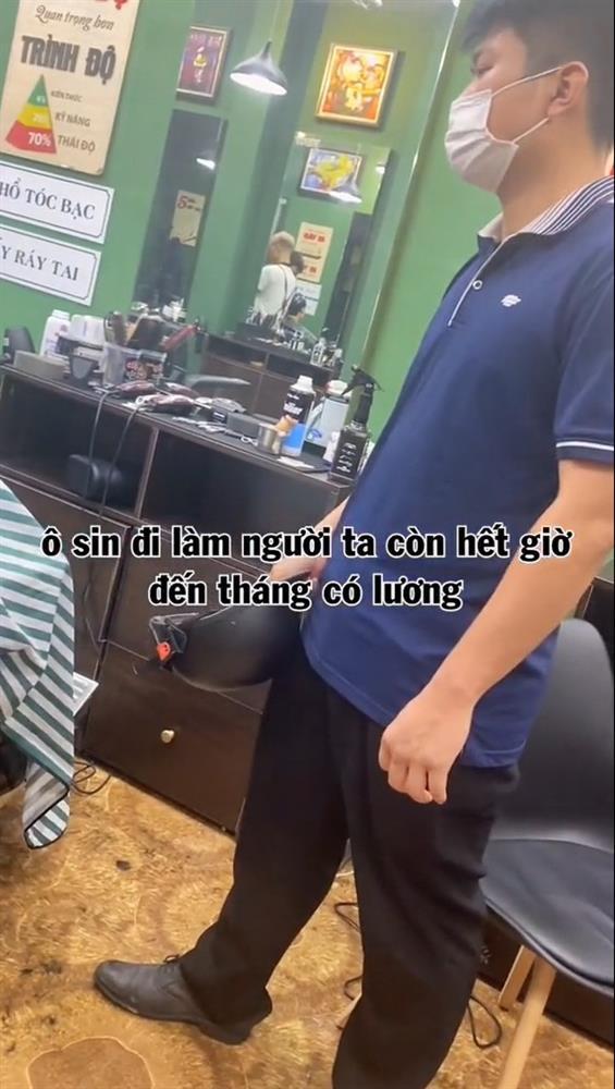 Đang làm tóc thì chồng tới mắng xa xả, vợ uất ức: Ô sin còn có lương-5