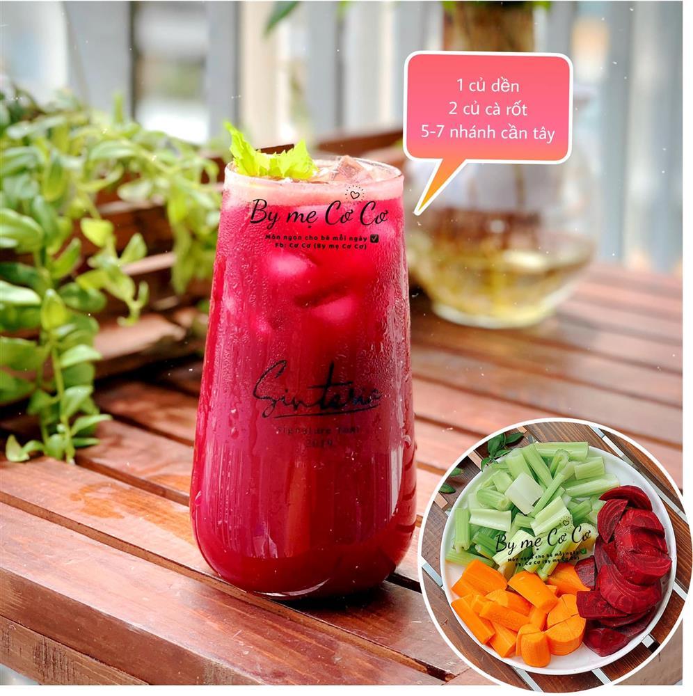 Học lỏm cách mix nước ép sáng da, đẹp dáng cực chuẩn của mẹ 9x-9