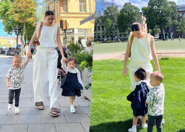 Về quê Kim Lý, Hà Hồ nửa kín nửa hở, lồng lộn như diễn thời trang-5