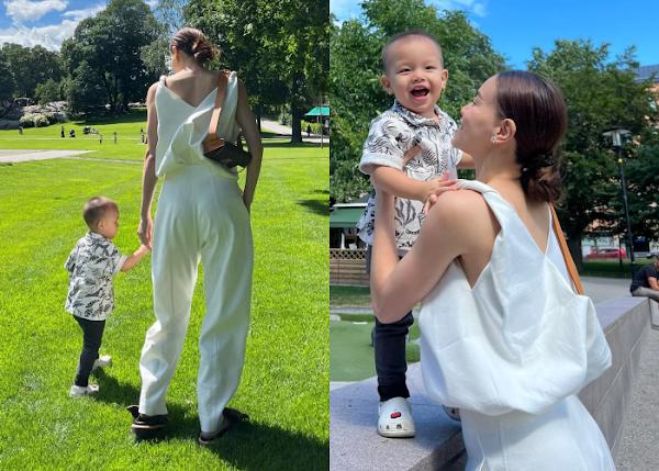 Về quê Kim Lý, Hà Hồ nửa kín nửa hở, lồng lộn như diễn thời trang-6