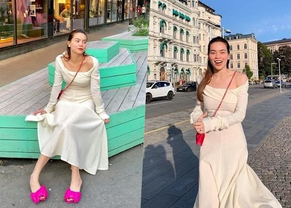 Về quê Kim Lý, Hà Hồ nửa kín nửa hở, lồng lộn như diễn thời trang-12