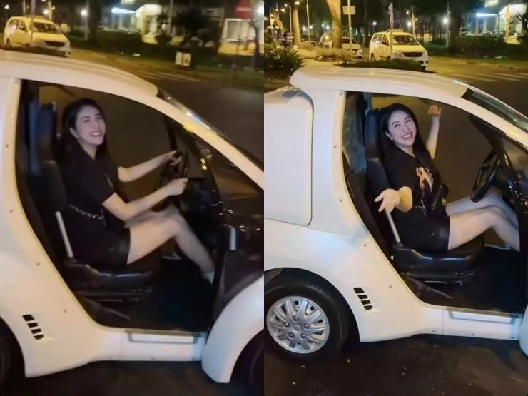 Bảo Thy, Mỹ Tâm khoe siêu xe độc lạ gây náo loạn góc phố-3