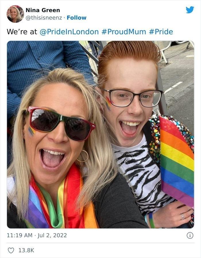 Bà mẹ gây bão mạng khi chia sẻ ảnh con trai mặc váy dự dạ hội-3