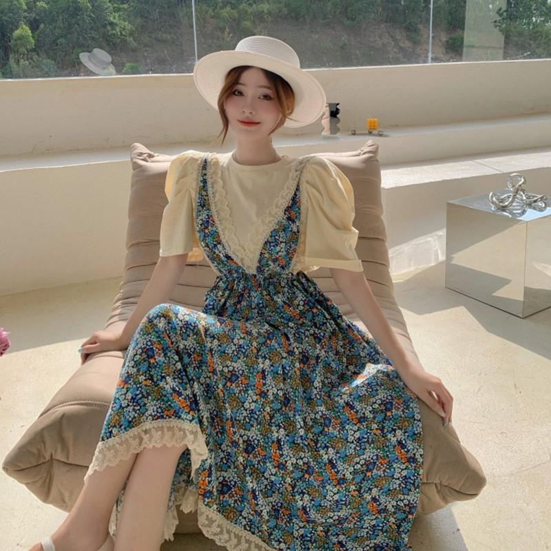 Mặc gì với đầm hoa nhí để đẹp từ nhà ra phố?-4