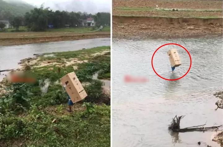 Khi shipper hết lòng vì thượng đế, lội ra giữa biển để giao đồ ăn-7