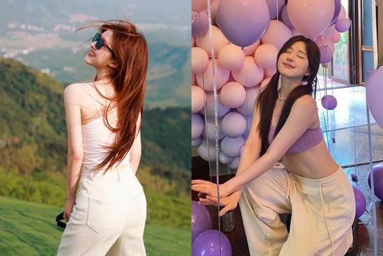 Triệu Lộ Tư khoe khéo 'điểm vàng' cơ thể với loạt outfit xinh yêu