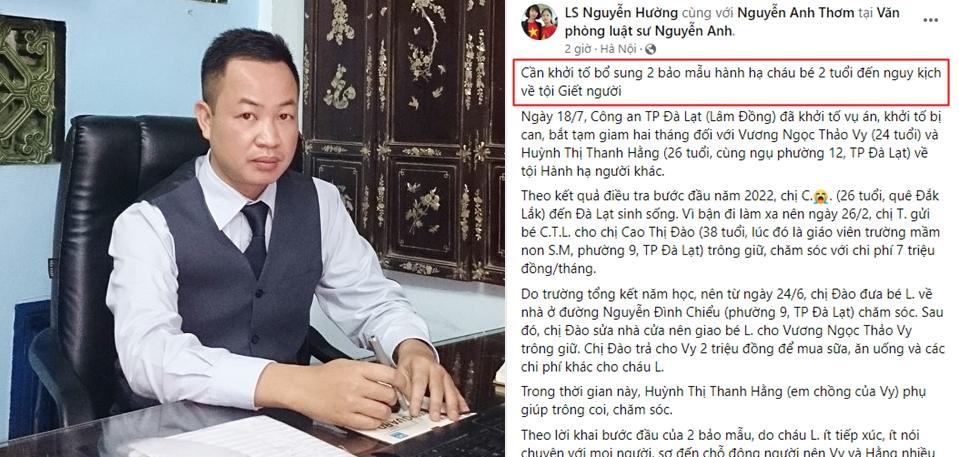 Vụ bảo mẫu bạo hành bé gái 2 tuổi nguy kịch: Cần khởi tố bổ sung tội Giết người-1