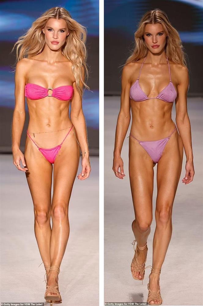 Mẫu ngoại cỡ cụt chân diễn bikini cùng chân dài Victoria’s Secret-2