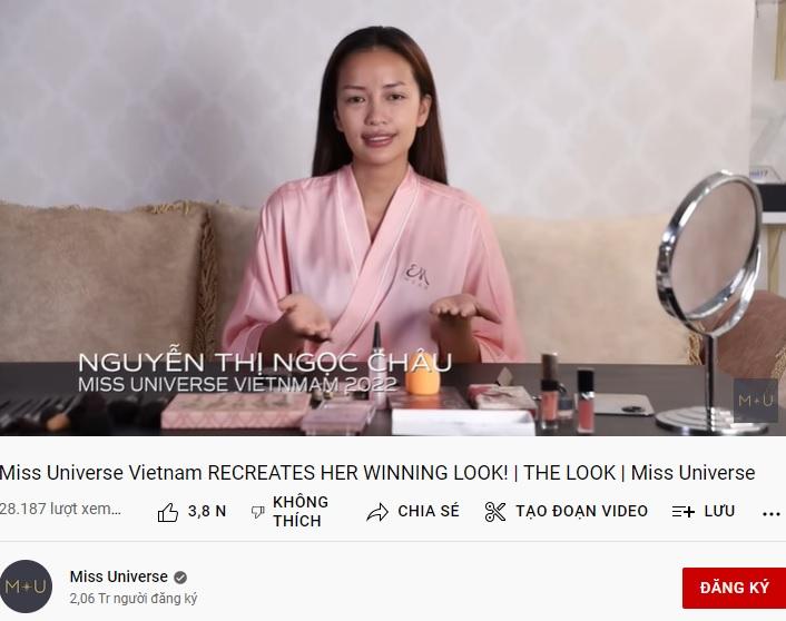 Ngọc Châu lộ làn da tì vết trong clip đầu tiên gửi Miss Universe-1